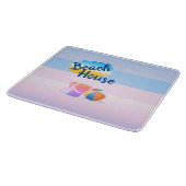 Blauw- en roze keukenbord snijplank (Hoek)