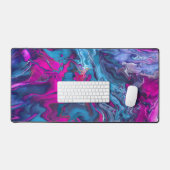Blauw en roze kleurig acrylafbrekend materiaal bureaumat (Keyboard & Muis)