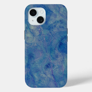 Blauw en roze kleurig acrylafbrekend materiaal iPhone 15 case