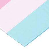 Blauw en Roze Kleurtinten Strepen Lange Tafelloper (Hoek)