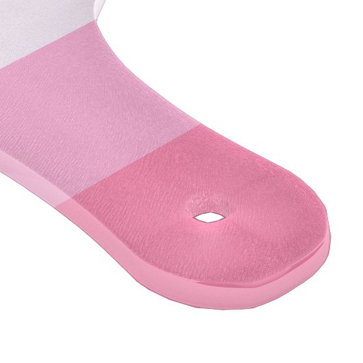 Blauw en Roze Kleurtinten Strepen Snijplank (Hoek)