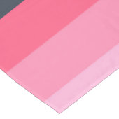 Blauw en Roze Kleurtinten Strepen Tafelkleed (Gekanteld)