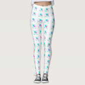 Blauw- en roze lulipops leggings (Voorkant)