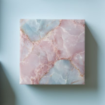 Blauw en Roze Modern Elegant Kleurrijk Luxe