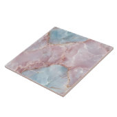 Blauw en Roze Modern Elegant Kleurrijk Luxe Tegeltje (Zijkant)