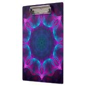 Blauw- en roze neon Dark Kaleidoscope gradiënt Klembord (Links)