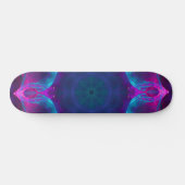 Blauw- en roze neon Dark Kaleidoscope gradiënt Persoonlijk Skateboard (Horizontaal)