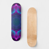 Blauw- en roze neon Dark Kaleidoscope gradiënt Persoonlijk Skateboard (Voorkant)