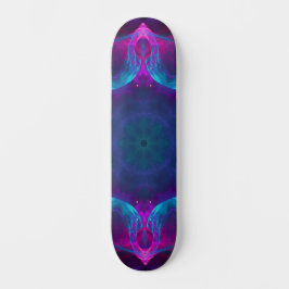 Blauw- en roze neon Dark Kaleidoscope gradiënt Persoonlijk Skateboard
