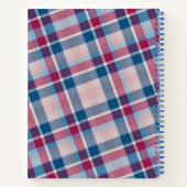 Blauw en roze Notitieboek (Achterkant)