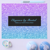 Blauw en roze ombre faux textuur flyer (Enkel)