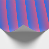 Blauw en roze ombre gradiënt cadeaupapier (Hoek)