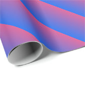 Blauw en roze ombre gradiënt cadeaupapier (Rol Hoek)