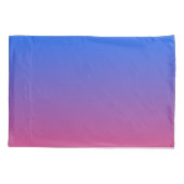 Blauw en roze ombre gradiënt kussensloop (Achterkant)
