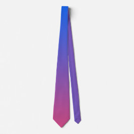 Blauw en roze ombre gradiënt stropdas