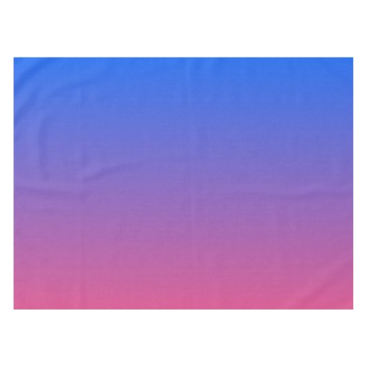 Blauw en roze ombre gradiënt tafelkleed (Voorkant (Horizontaal))