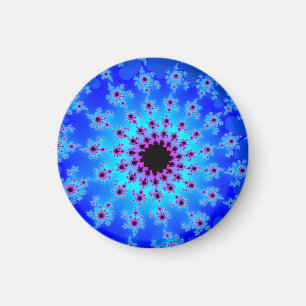 Blauw- en roze oog magneet