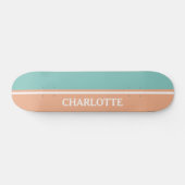 Blauw en roze persoonlijk skateboard (Horizontaal)