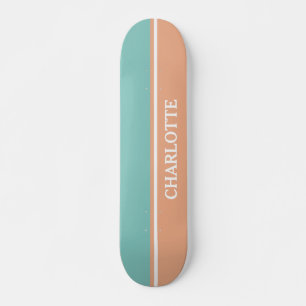 Blauw en roze persoonlijk skateboard