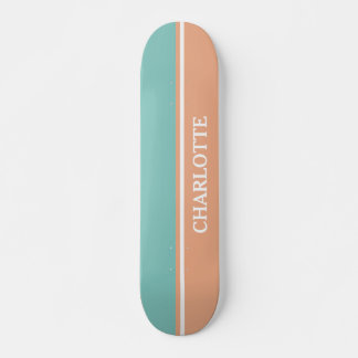Blauw en roze persoonlijk skateboard