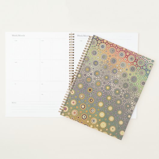 Blauw en Roze Perzische Ster Planner (Display)