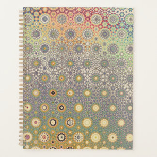 Blauw en Roze Perzische Ster Planner