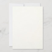 Blauw en Roze Pioen Waterverf Bruiloft Brunch Kaart (Achterkant)