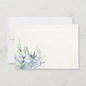 Blauw en roze pony | Baby shower Diaper Raffle Kaart (Achterkant)