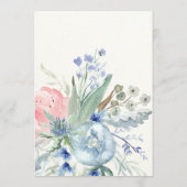 Blauw en roze pony | Kaart advies Vrijgezellenfees (Achterkant)