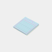 Blauw en roze post-it® notes (Schuin)