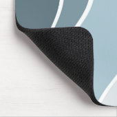 Blauw en roze retro stijl golven ontwerp muismat (Hoek)