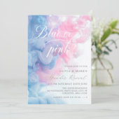 Blauw en roze roken Geslacht Kaart (Staand voorkant)