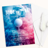 Blauw en Roze Rook Golf Sport Thema Geslacht Onthu Kaart