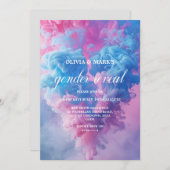 Blauw en Roze Rook Hart Geslacht Onthullen Partij Kaart (Voorkant / Achterkant)