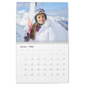 Blauw en Roze Rozen Shabby Chique Hout Foto Kalender (Jan 2026)