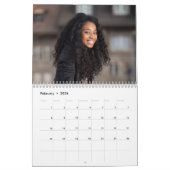 Blauw en Roze Rozen Shabby Chique Hout Foto Kalender (Feb 2026)