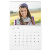 Blauw en Roze Rozen Shabby Chique Hout Foto Kalender (Mar 2026)