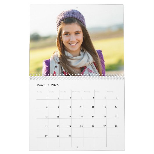 Blauw en Roze Rozen Shabby Chique Hout Foto Kalender (Mar 2026)