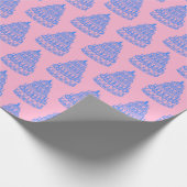 Blauw en roze snoepafdruk papier (Hoek)