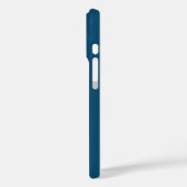 Blauw en roze streepjespatroon gepersonaliseerd Case-Mate iPhone case (Achterkant / Links)