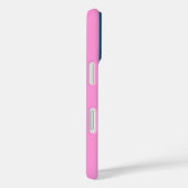 Blauw en roze streepjespatroon gepersonaliseerd Case-Mate iPhone case (Achterkant / Rechts)
