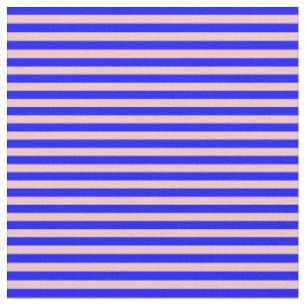 Blauw en roze strips stof