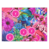 Blauw en roze. tafelkleed (Voorkant (Horizontaal))