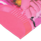 Blauw en roze. tafelkleed (Gekanteld)