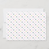 Blauw en Roze Tassel Garland Verjaardagsfeest Kaart (Achterkant)