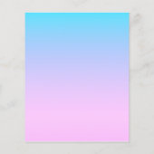 Blauw en roze verloop achtergrond flyer (Achterkant)