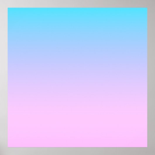 Blauw en roze verloop achtergrond poster (Voorkant)