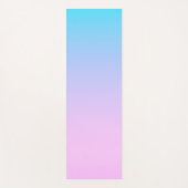 Blauw en roze verloop achtergrond yogamat (Voorkant)