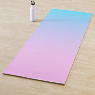 Blauw en roze verloop achtergrond yogamat