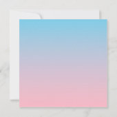 Blauw en roze verloop bedankkaart (Achterkant)